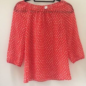 Polka dot blouse